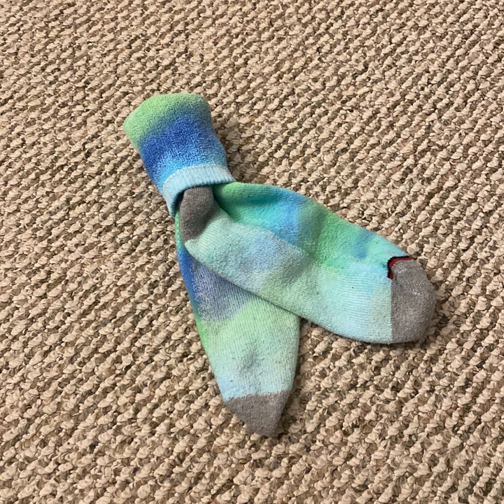 calf high neon socks